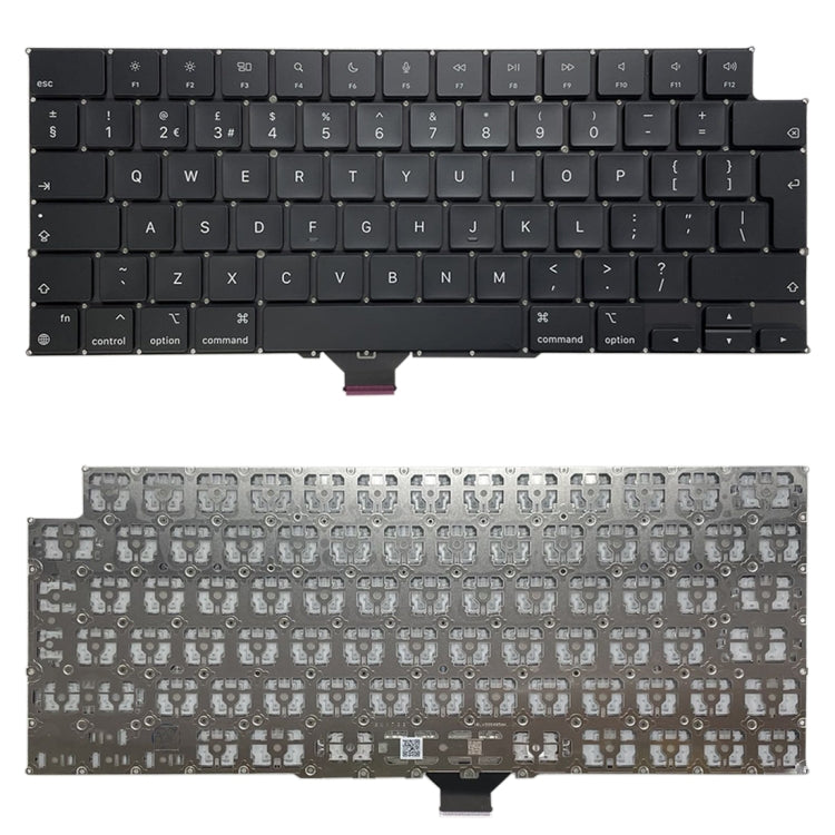 คีย์บอร์ดเวอร์ชั่นอังกฤษสำหรับ Macbook Pro 14.2 A2442 2021, A2442 2021