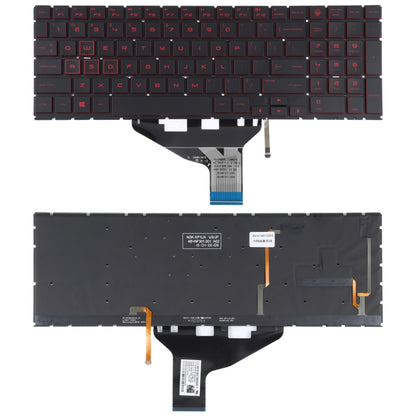 สำหรับ HP OMEN 15-DC 15-DH 15T-DC 17-CB US Version แป้นพิมพ์ Backlight สีแดง