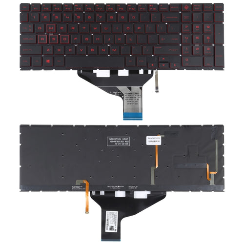 สำหรับ HP OMEN 15-DC 15-DH 15T-DC 17-CB US Version แป้นพิมพ์ Backlight สีแดง