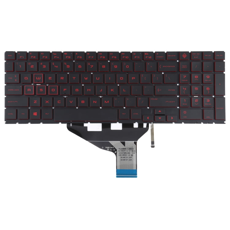 สำหรับ HP OMEN 15-DC 15-DH 15T-DC 17-CB US Version แป้นพิมพ์ Backlight สีแดง