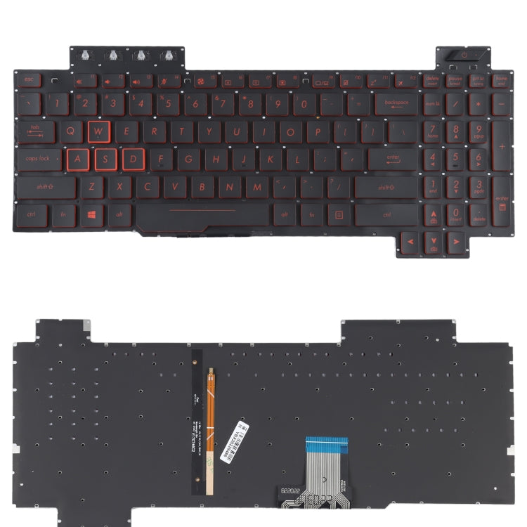 สำหรับ Asus FX80 FX80GE FZ80G ZX80G FX505 US Version แป้นพิมพ์ Backlight