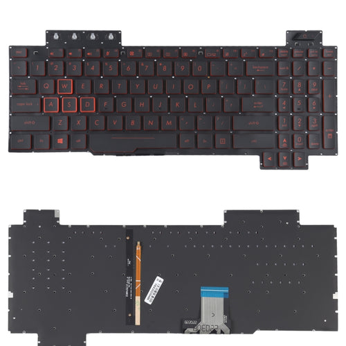 สำหรับ Asus FX80 FX80GE FZ80G ZX80G FX505 US Version แป้นพิมพ์ Backlight