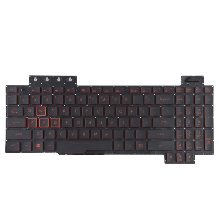 สำหรับ Asus FX80 FX80GE FZ80G ZX80G FX505 US Version แป้นพิมพ์ Backlight