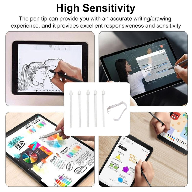 6 in 1 Universal Stylus ปากกาเปลี่ยนเคล็ดลับดินสอสำหรับ Samsung Galaxy Tab S8 / S7 / S6 / Galaxy Note20 / Note10 / S23 Ultra / S22 Ultra, For Samsung Galaxy Tab S8 / S7 / S6 / Galaxy Note20 / Note10 / S23 Ultra / S22 Ultra