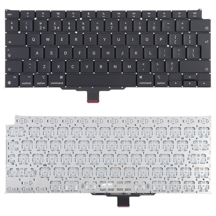 แป้นพิมพ์เวอร์ชันสหราชอาณาจักรสำหรับ MacBook Air 13.3 นิ้ว M1 A2337 2020, A2337 2020