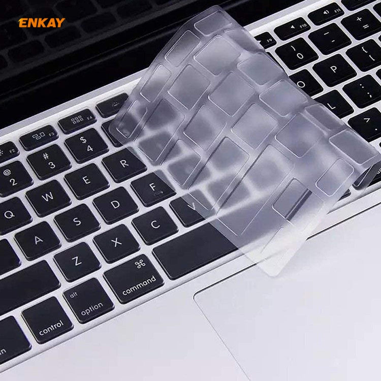 สำหรับ MacBook Air 13.3 นิ้ว A1932 2018 ENKAY Hat-prince เวอร์ชั่นอเมริกาของโน้ตบุ๊คฝาครอบป้องกันแป้นพิมพ์ TPU บางเฉียบ