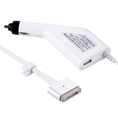 60W 16.5V 3.65A 5 Pin T Style MagSafe 2 ที่ชาร์จไฟในรถพร้อม 1 พอร์ต USB สำหรับ Apple Macbook A1465 / A1502 / A1435 / MD212 / MD2123 / MD662 ความยาว: 1.7 ม.