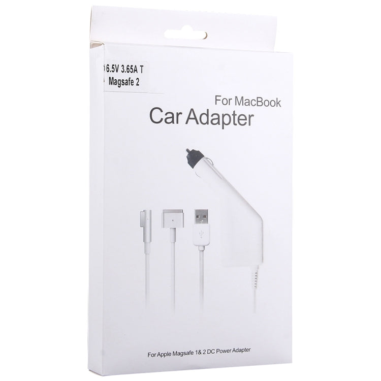 60W 16.5V 3.65A 5 Pin T Style MagSafe 2 ที่ชาร์จไฟในรถพร้อม 1 พอร์ต USB สำหรับ Apple Macbook A1465 / A1502 / A1435 / MD212 / MD2123 / MD662 ความยาว: 1.7 ม.