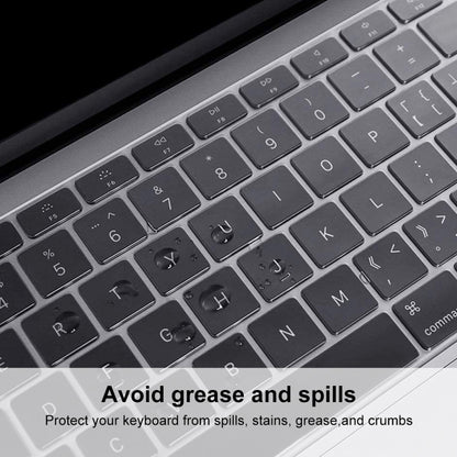 ENKAY TPU Keyboard Protector Cover สำหรับ 2015 MacBook 12 นิ้ว (A1534) / MacBook Pro 13.3 นิ้วที่ไม่มี Touch Bar (A1708) รุ่นยุโรป, EU Version