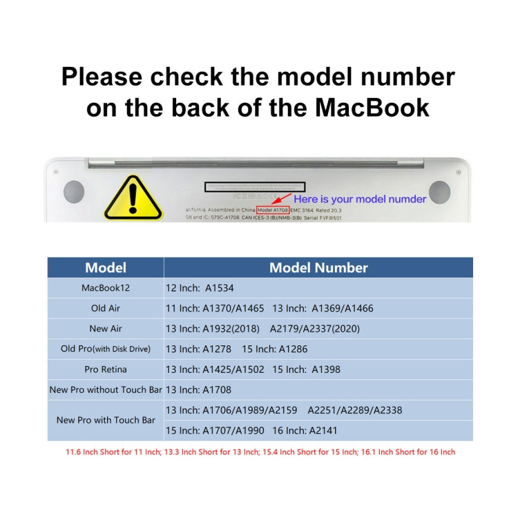 ENKAY TPU Keyboard Protector Cover สำหรับ 2015 MacBook 12 นิ้ว (A1534) / MacBook Pro 13.3 นิ้วที่ไม่มี Touch Bar (A1708) รุ่นยุโรป, EU Version