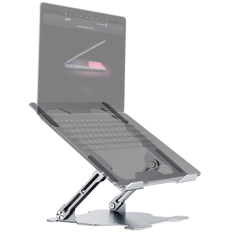 R-JUST HZ09 ที่วางแล็ปท็อปแบบปรับได้แบบกลไก, HZ09 Grey, HZ09 Silver