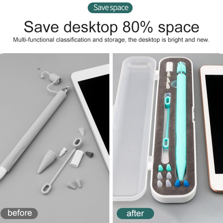 สำหรับ Apple ดินสอ 1/2 10 มม.มัลติฟังก์ชั่นลายมือปากกาป้องกันกรณี TouchPen กล่องเก็บ, 10mm
