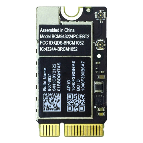 โมดูลเครือข่าย WiFi และ Bluetooth สำหรับ Macbook Air 13.3 นิ้ว A1369 (2010-2011) และ 11.6 นิ้ว A1370 (2010-2011) และ A1465 (2012), A1369 / A1370 / A1465 2010-2012