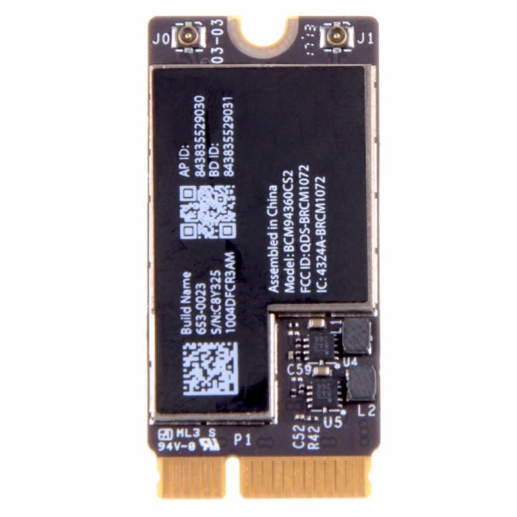 โมดูลเครือข่าย WiFi และ Bluetooth สำหรับ Macbook Air 11.6 นิ้ว A1465 (2013) และ 13.3 นิ้ว A1466 (2013), A1465 /  A1466 2013