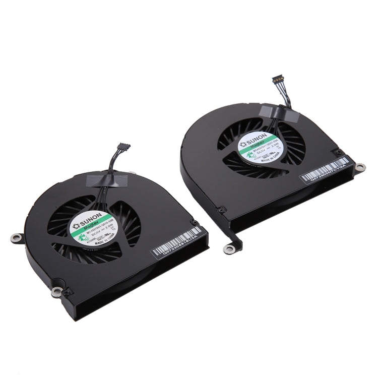 1 คู่สำหรับ Macbook Pro 17 นิ้ว A1297 (2009 - 2011) พัดลมระบายความร้อน (ซ้าย + ขวา), A1297