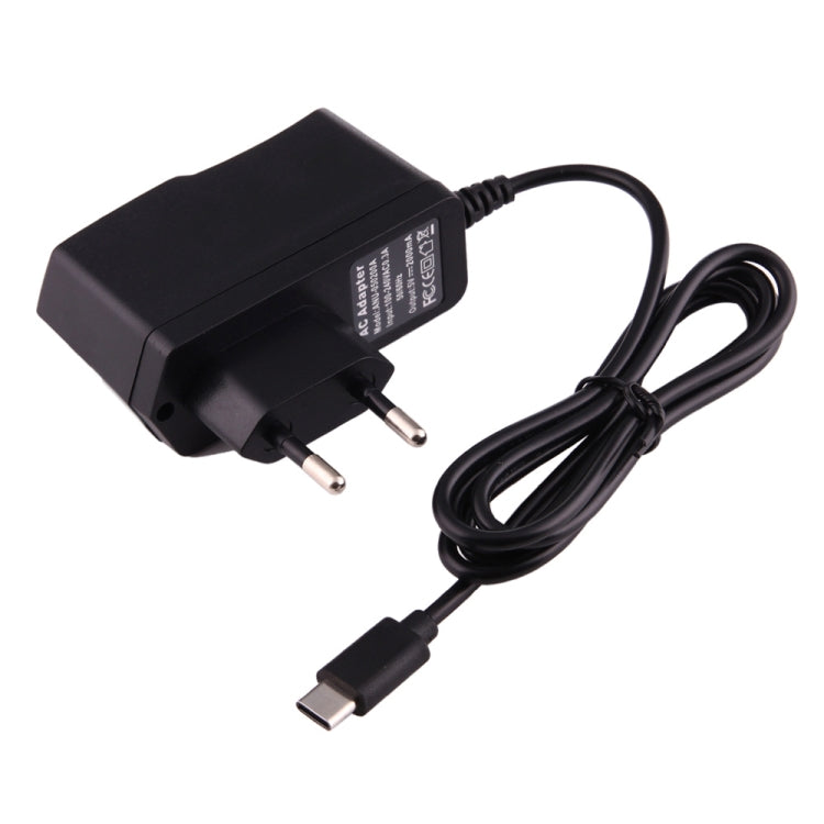เครื่องชาร์จพอร์ต USB-C / Type-C 5V 2A สำหรับ Macbook, Google, LG, Huawei, Nokia, Microsoft, Xiaomi, OnePlus, Letv, Meizu, สมาร์ทโฟนหรือแท็บเล็ตอื่น ๆ, EU Plug, UK Plug, AU Plug
