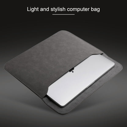 กระเป๋าด้านในแล็ปท็อปหนังเคลือบแนวนอน 2 ใน 1 + กระเป๋า Power สำหรับ MacBook 12 นิ้ว A1534 (2015 - 2017), MacBook 12 inch A1534 (2015 - 2017)