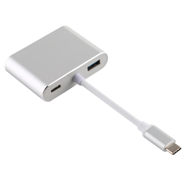 อะแดปเตอร์มัลติฟังก์ชั่นอินเทอร์เฟซ USB / Type-C 4 in 1 ถึง 4K HDMI + VGA + USB 3.0