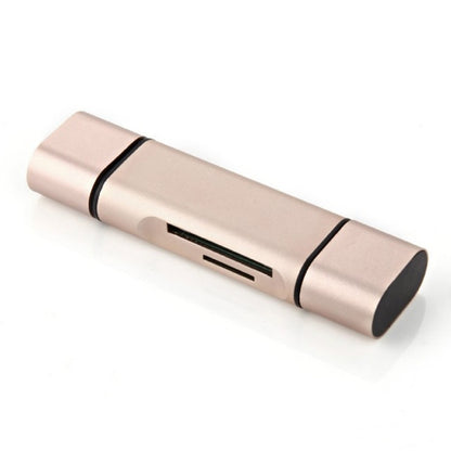 3 in 1 Type-c และ Micro USB และ USB 2.0 3 พอร์ตเครื่องอ่านการ์ด SD / TF สำหรับสมาร์ทโฟน / พีซีที่เปิดใช้งาน OTG