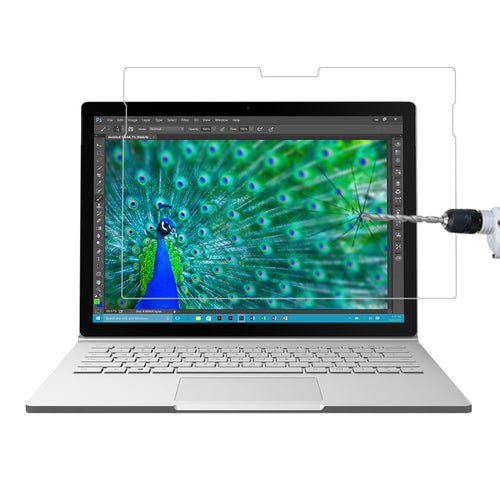 ฟิล์มกระจกนิรภัยแบบเต็มหน้าจอความแข็งพื้นผิว 0.4 มม. 9H สำหรับ Microsoft Surface Book 13.5 นิ้ว, For Surface Book 13.5 inch