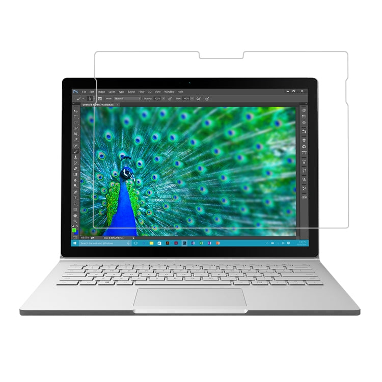 ฟิล์มกระจกนิรภัยแบบเต็มหน้าจอความแข็งพื้นผิว 0.4 มม. 9H สำหรับ Microsoft Surface Book 13.5 นิ้ว, For Surface Book 13.5 inch