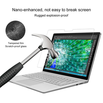 ฟิล์มกระจกนิรภัยแบบเต็มหน้าจอความแข็งพื้นผิว 0.4 มม. 9H สำหรับ Microsoft Surface Book 13.5 นิ้ว, For Surface Book 13.5 inch