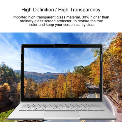ฟิล์มกระจกนิรภัยแบบเต็มหน้าจอความแข็งพื้นผิว 0.4 มม. 9H สำหรับ Microsoft Surface Book 13.5 นิ้ว, For Surface Book 13.5 inch