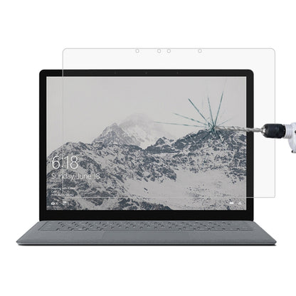 ฟิล์มกระจกนิรภัยแบบเต็มหน้าจอความแข็ง 0.4 มม. 9H สำหรับแล็ปท็อป Microsoft Surface 13.5 นิ้ว, For Surface Laptop 13.5 inch