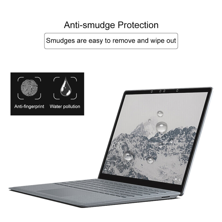 ฟิล์มกระจกนิรภัยแบบเต็มหน้าจอความแข็ง 0.4 มม. 9H สำหรับแล็ปท็อป Microsoft Surface 13.5 นิ้ว, For Surface Laptop 13.5 inch