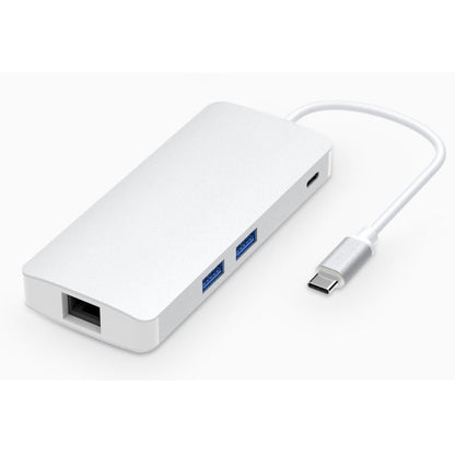 8 ใน 1 ฮับ Type-C HUB + USB-C / Type-C เป็น USB-C / Type-C และ HDMI และ SD และ TF และ 2 USB และ VGA และอะแดปเตอร์ Rj45