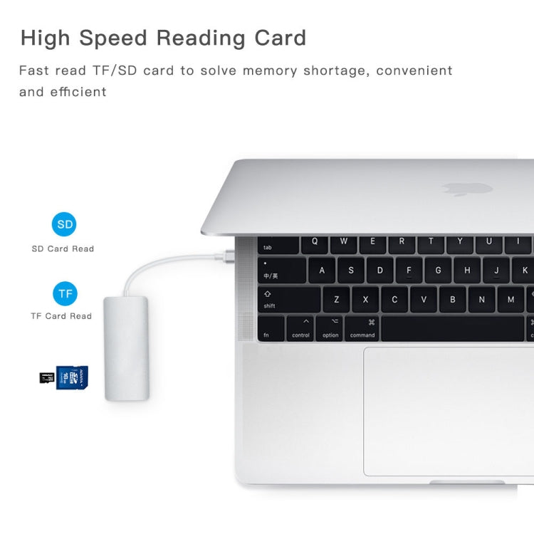 8 ใน 1 ฮับ Type-C HUB + USB-C / Type-C เป็น USB-C / Type-C และ HDMI และ SD และ TF และ 2 USB และ VGA และอะแดปเตอร์ Rj45