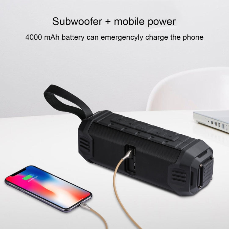 awei Y280 IPX4 ลำโพงบลูทูธ Power Bank พร้อมเบสที่เพิ่มขึ้น, ไมโครโฟนในตัว, รองรับ FM / USB / TF Card / AUX, Y280