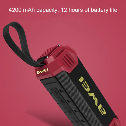awei Y280 IPX4 ลำโพงบลูทูธ Power Bank พร้อมเบสที่เพิ่มขึ้น, ไมโครโฟนในตัว, รองรับ FM / USB / TF Card / AUX, Y280