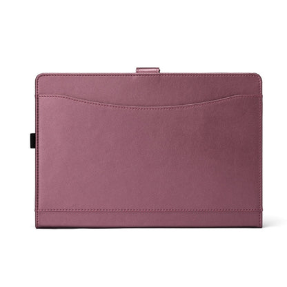 สำหรับ Microsoft Surface Pro 7/7+ ไมโครไฟเบอร์ Lambskin Texture ซองหนังพลิกแนวนอนแม่เหล็กพร้อมช่องใส่ปากกาและที่วาง