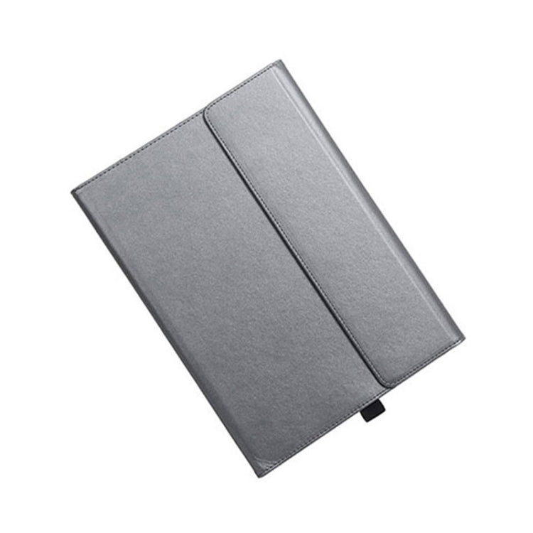 สำหรับ Microsoft Surface Pro 7/7+ ไมโครไฟเบอร์ Lambskin Texture ซองหนังพลิกแนวนอนแม่เหล็กพร้อมช่องใส่ปากกาและที่วาง, Case