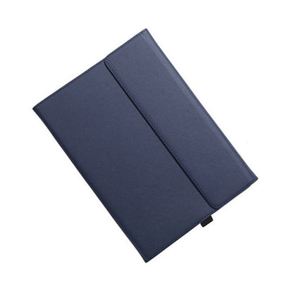 สำหรับ Microsoft Surface Pro 7/7+ ไมโครไฟเบอร์ Lambskin Texture ซองหนังพลิกแนวนอนแม่เหล็กพร้อมช่องใส่ปากกาและที่วาง, Case