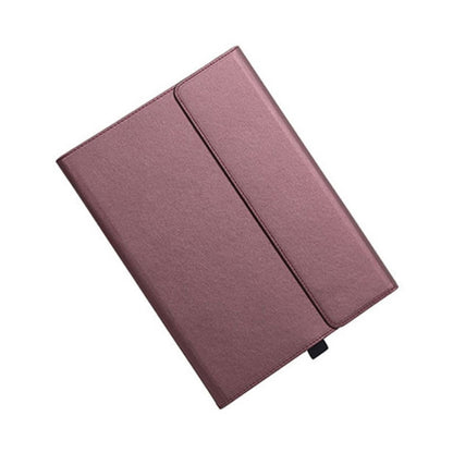 สำหรับ Microsoft Surface Pro 7/7+ ไมโครไฟเบอร์ Lambskin Texture ซองหนังพลิกแนวนอนแม่เหล็กพร้อมช่องใส่ปากกาและที่วาง, Case
