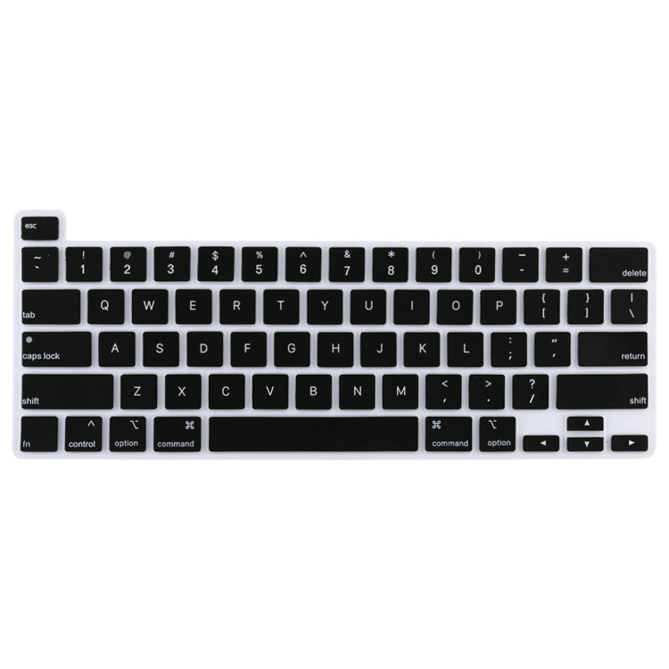 ฟิล์มป้องกันแป้นพิมพ์แล็ปท็อปซิลิโคนกันฝุ่นสำหรับ MacBook Pro 13.3 นิ้ว 2022, For MacBook Pro 13.3 inch 2022 (Black), For MacBook Pro 13.3 inch 2022 (White)