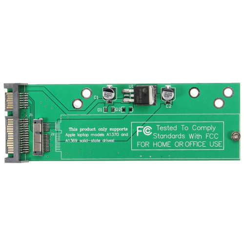 ฮาร์ดดิสก์ไดรฟ์อะแดปเตอร์ 12 + 6-pin ถึง SATA 22-Pin SSD อะแดปเตอร์แปลงการ์ดสำหรับ Apple MacBook Air 2010 2011, HDD To SATA SSD