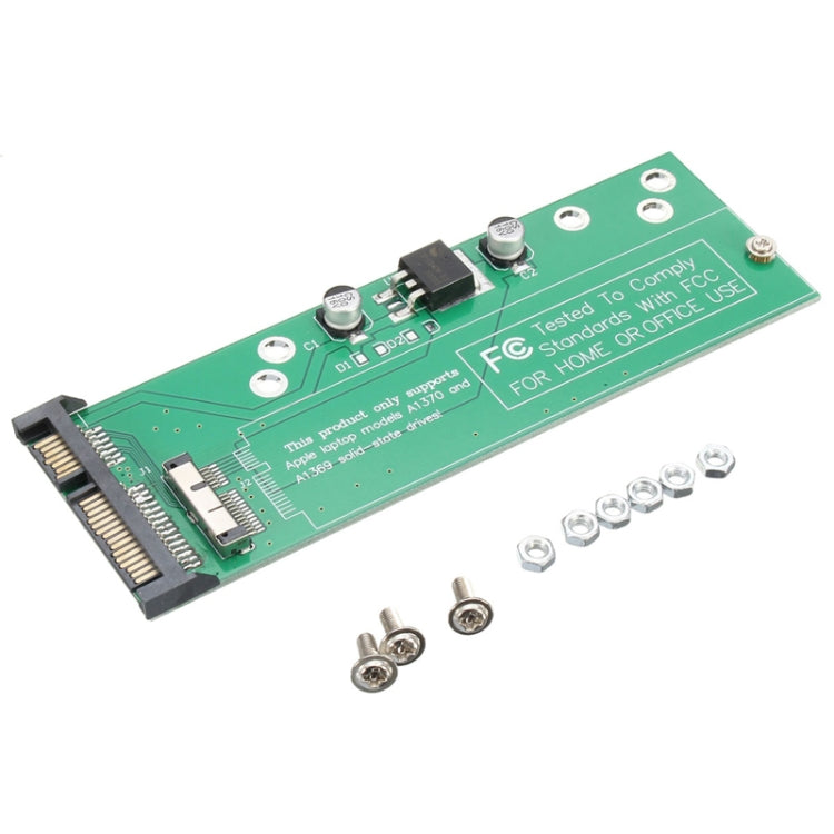 ฮาร์ดดิสก์ไดรฟ์อะแดปเตอร์ 12 + 6-pin ถึง SATA 22-Pin SSD อะแดปเตอร์แปลงการ์ดสำหรับ Apple MacBook Air 2010 2011, HDD To SATA SSD