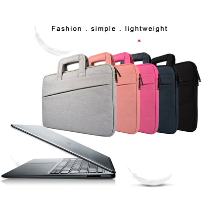 ST03S 15.6 นิ้วกระเป๋าด้านข้างสองด้านสวมใส่ผ้า Oxford ที่จับนุ่มกระเป๋าแท็บเล็ตแล็ปท็อปแบบพกพา, 15.6 inch Black, 15.6 inch Pink, 15.6 inch Grey, 15.6 inch Deep Space Gray, 15.6 inch Navy Blue