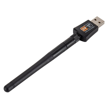 600Mbps 2.4GHz + 5Hz อะแดปเตอร์ USB WIFI แบบ Dual Band AC พร้อมเสาอากาศ