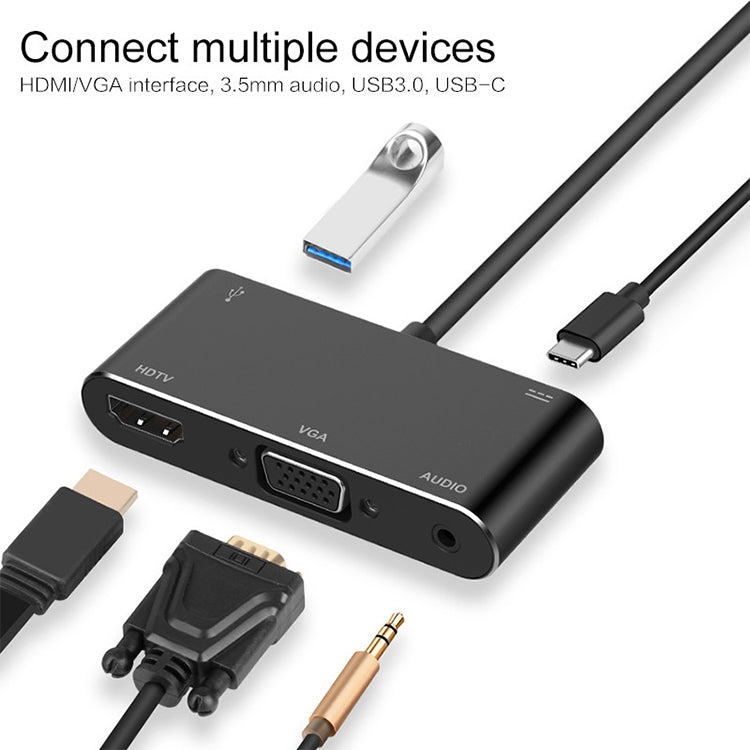 ตัวแปลง USB-C / Type-C เป็น HDMI /VGA /USB 3.0 /PD