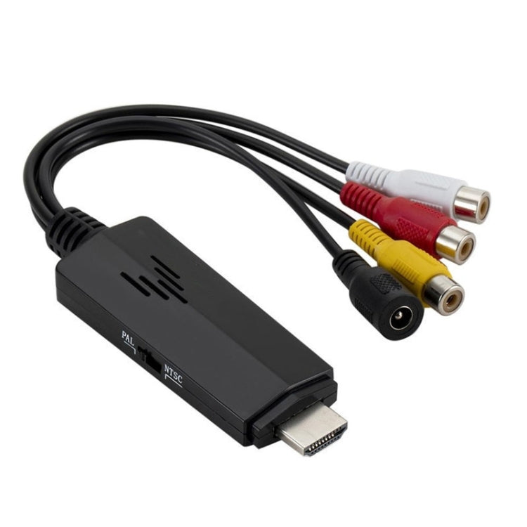 อะแดปเตอร์แปลงวิดีโอ HD เป็น 3RCA AV CVBS, HD Video to 3RCA