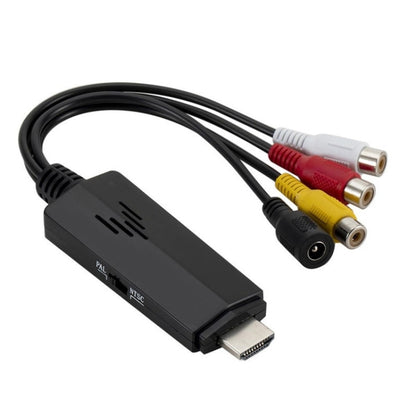 อะแดปเตอร์แปลงวิดีโอ HD เป็น 3RCA AV CVBS, HD Video to 3RCA