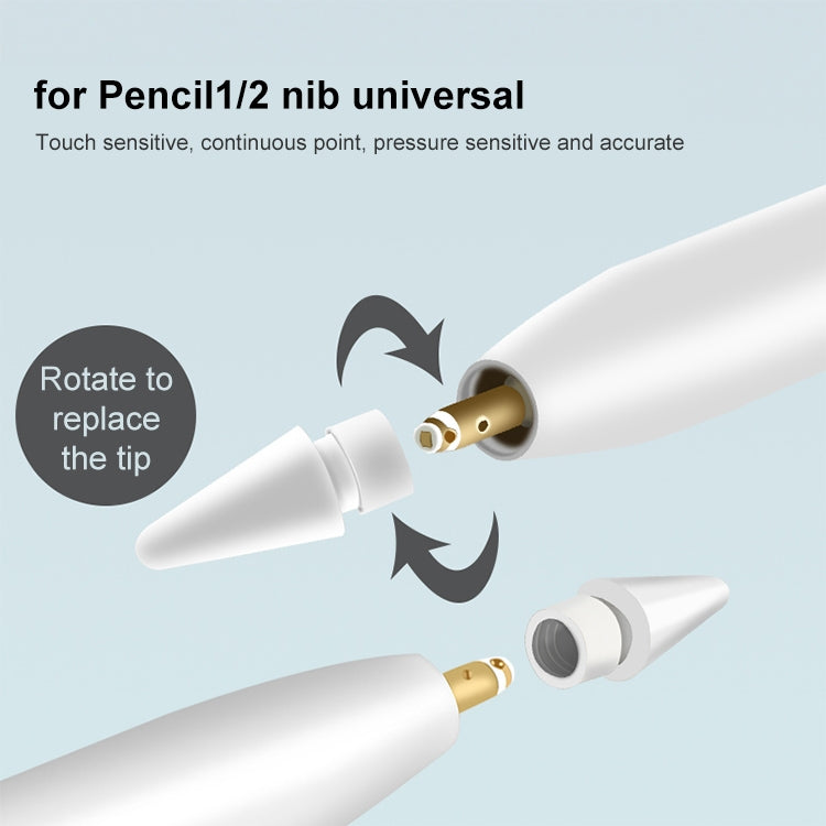 2 PCS Original Stylus Tip สำหรับ Apple ดินสอ 1/2, Stylus Tip (2 PCS)