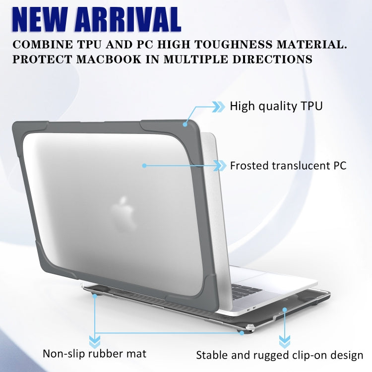 สำหรับ MacBook Pro 16 นิ้ว A2141 (2019) PC + TPU เคสแล็ปท็อปสองสี