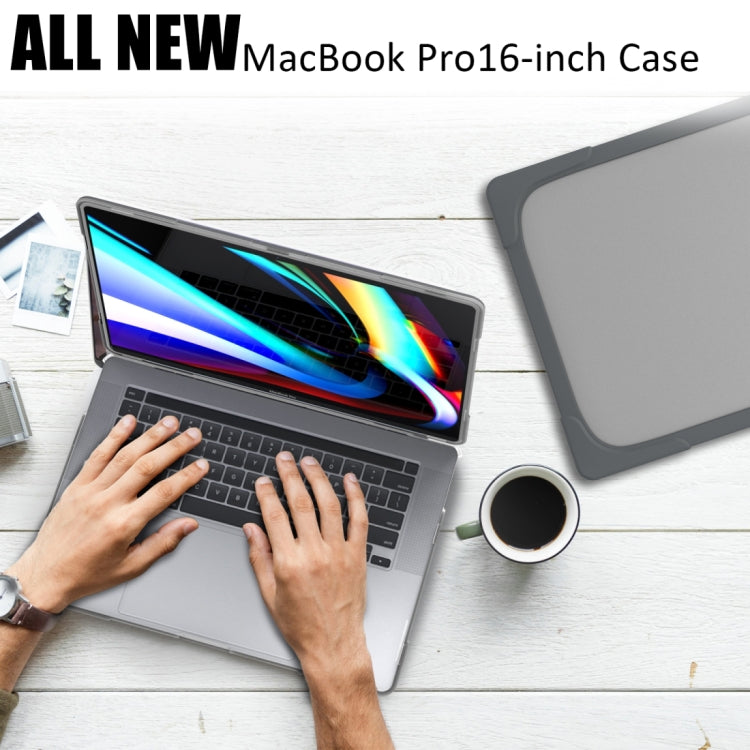 สำหรับ MacBook Pro 16 นิ้ว A2141 (2019) PC + TPU เคสแล็ปท็อปสองสี