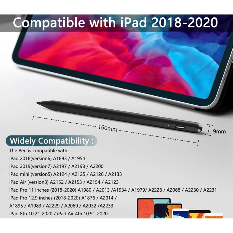 YP0016 ปากกาสไตลัสแบบ Capacitive แบบแม่เหล็กป้องกันความผิดพลาดสำหรับ iPad