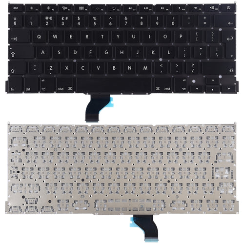 คีย์บอร์ดเวอร์ชั่นอังกฤษสำหรับ MacBook Pro 13 นิ้ว A1502, A1502
